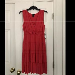 NWT Womens Grace Dresses Sleveless Dress, Red, L
